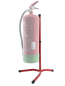 Preview: MBS-FIRE Feuerlöscherständer für 2/5kg CO2 Feuerlöscher, rot